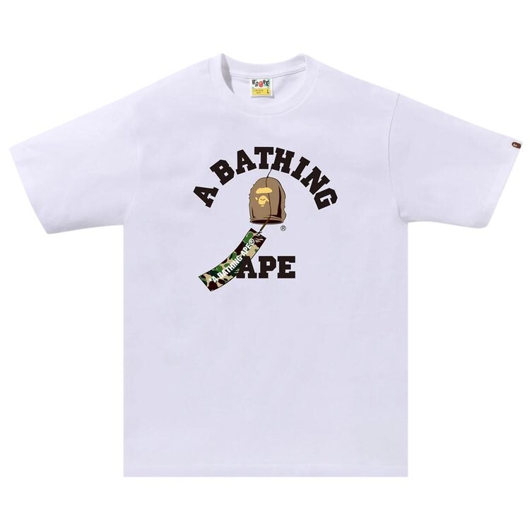 

Футболка BAPE Japanese Wind Chimes College Tee, белый