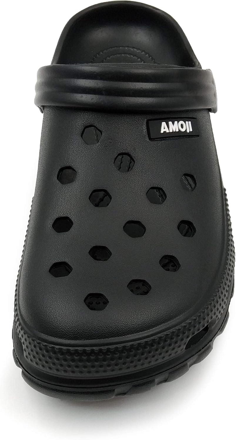 Унисекс сабо для сада Amoji, садовая обувь AA1521, черный — фото 3