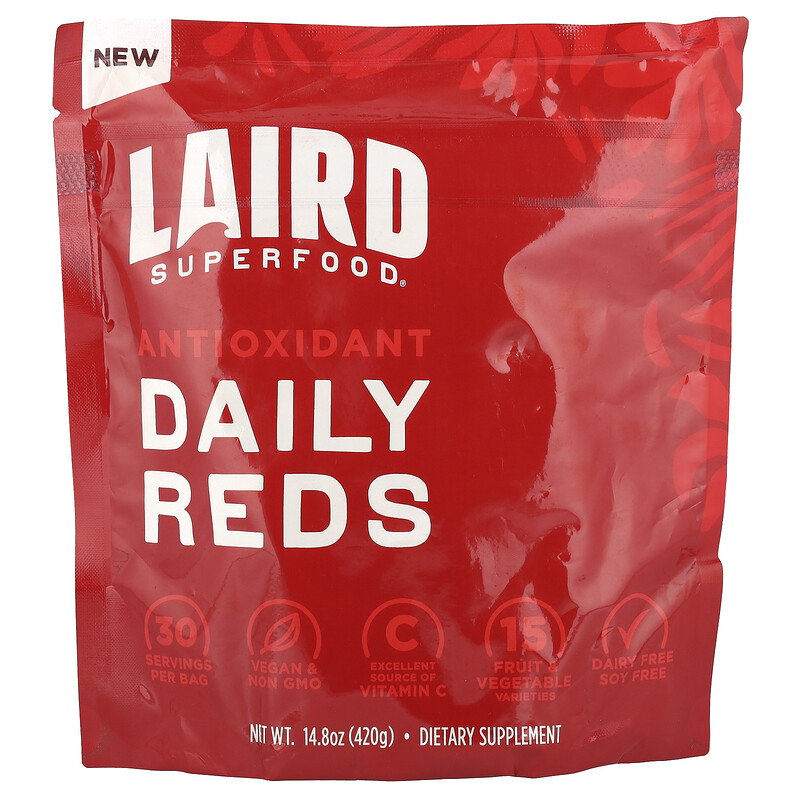 

Laird Superfood, Ежедневные красные с антиоксидантами, 420 г (14,8 унции)