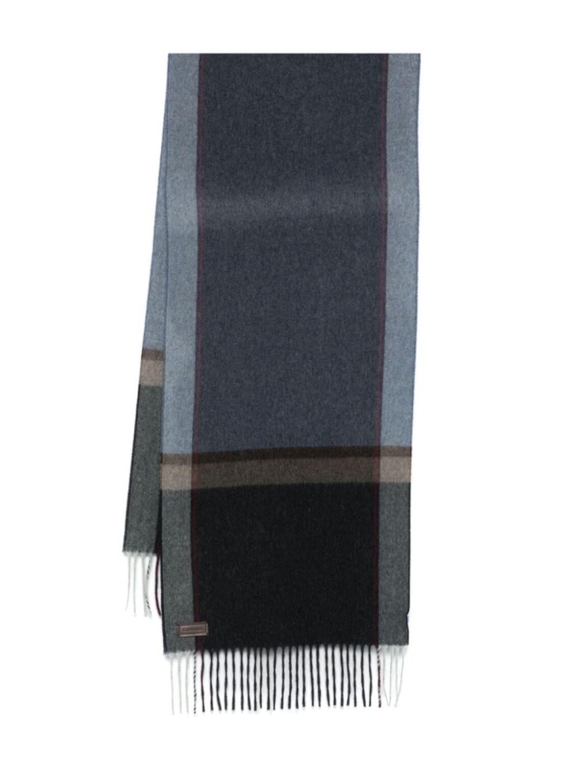 

Canali клетчатый шарф, синий