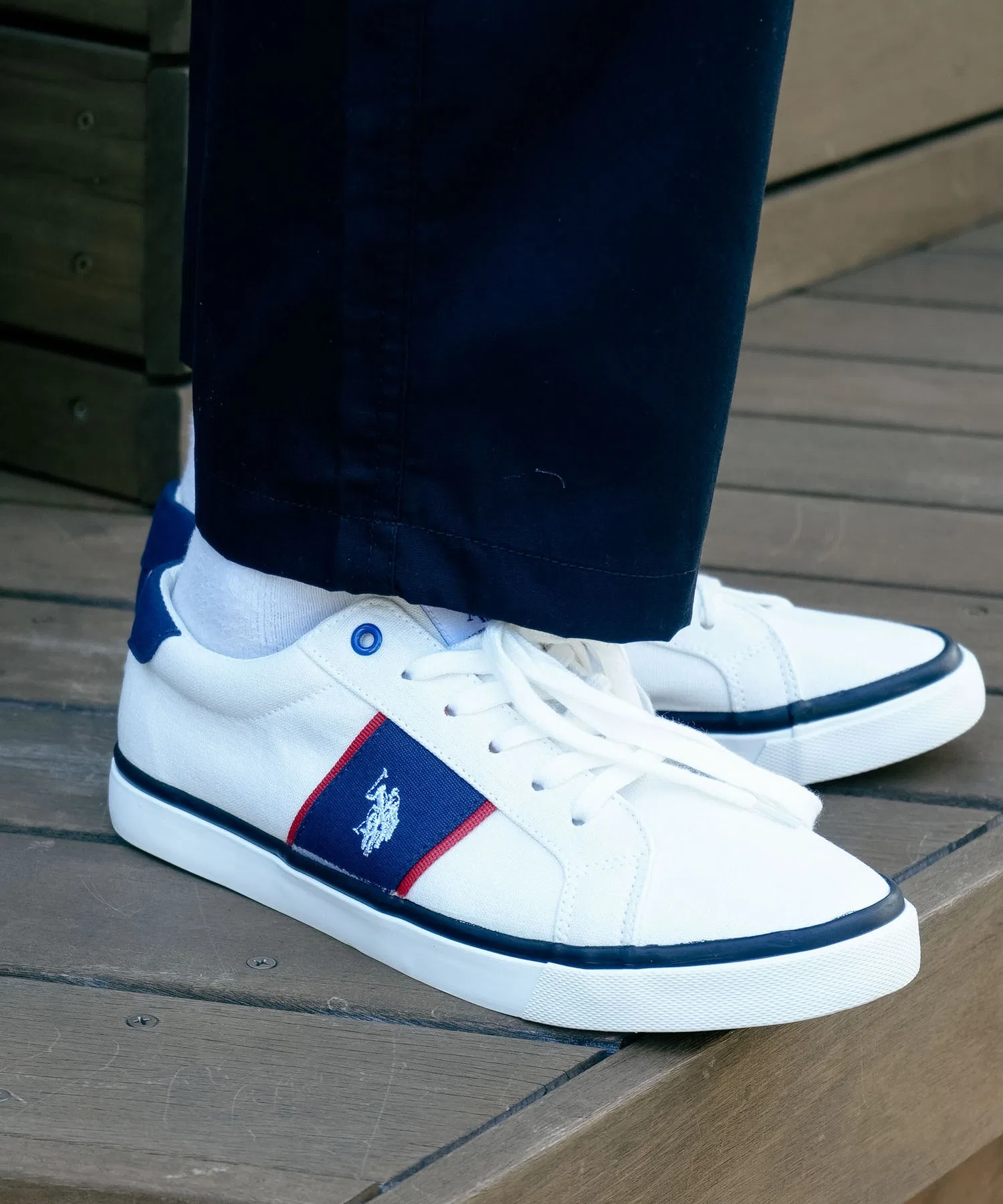 Унисекс кеды из канваса U.S. POLO ASSN. с логотипом белые