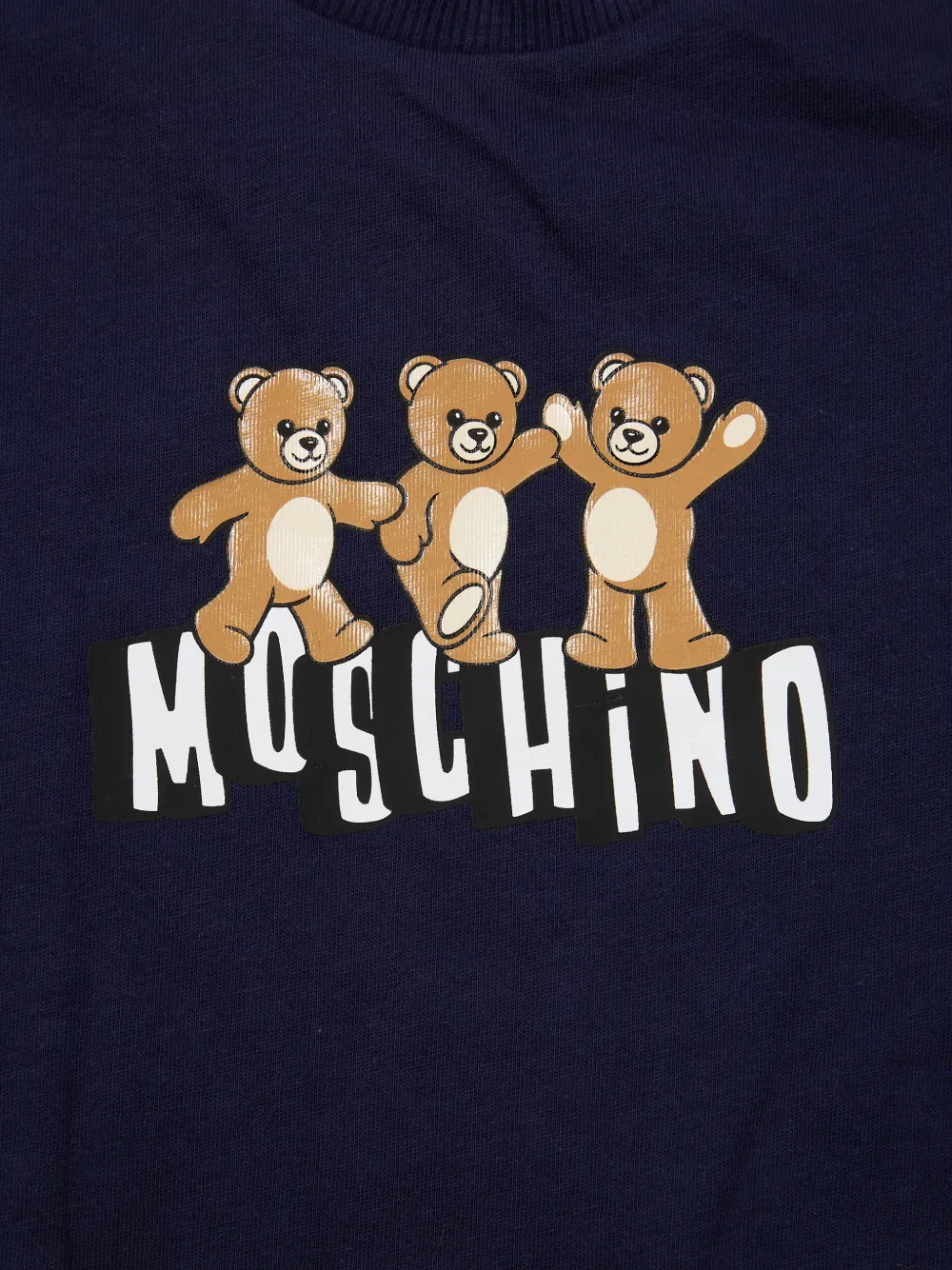 Футболка с принтом игрушки Moschino Kids, синий — фото 3