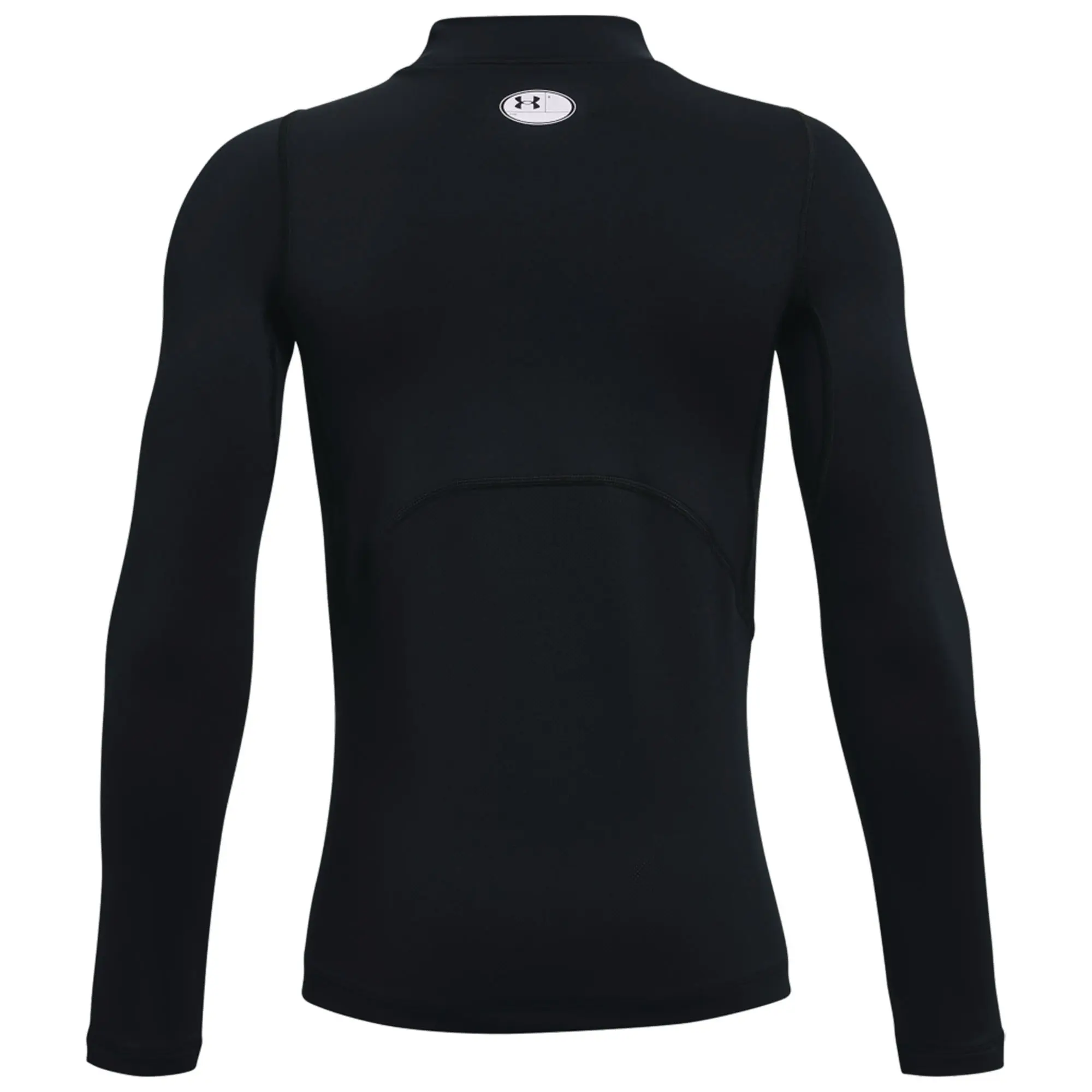 Детская футболка с длинным рукавом ColdGear Armour Mock Under Armour, Black/White — фото 2