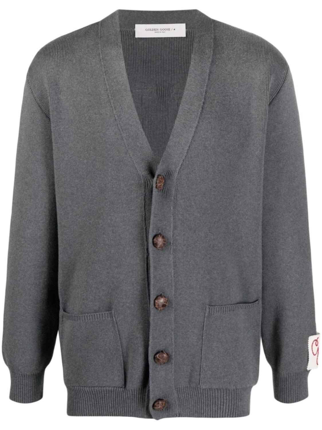 

Golden Goose кардиган с логотипом, зеленый