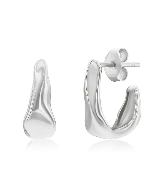 

Серьги из стерлингового серебра, неправильной формы Simona, silver