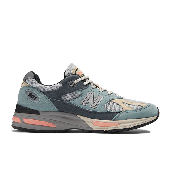 Кроссовки 991v2 сделано в Великобритании New Balance, голубой — фото 2