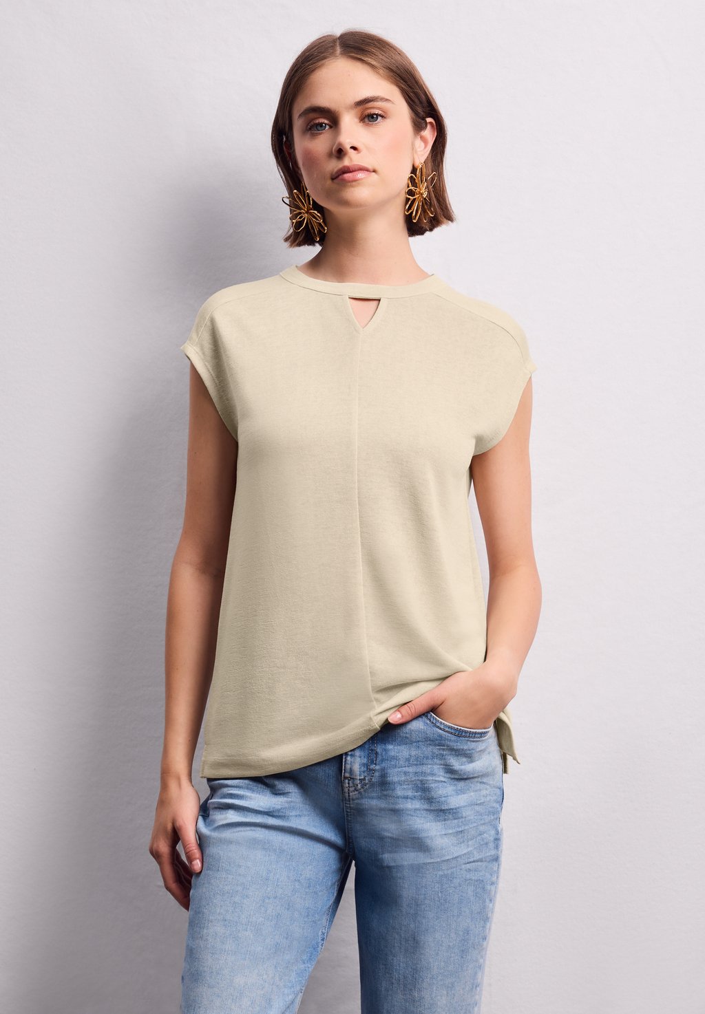 

Блуза LOOK CUT-OUT Street One Studio, песочный