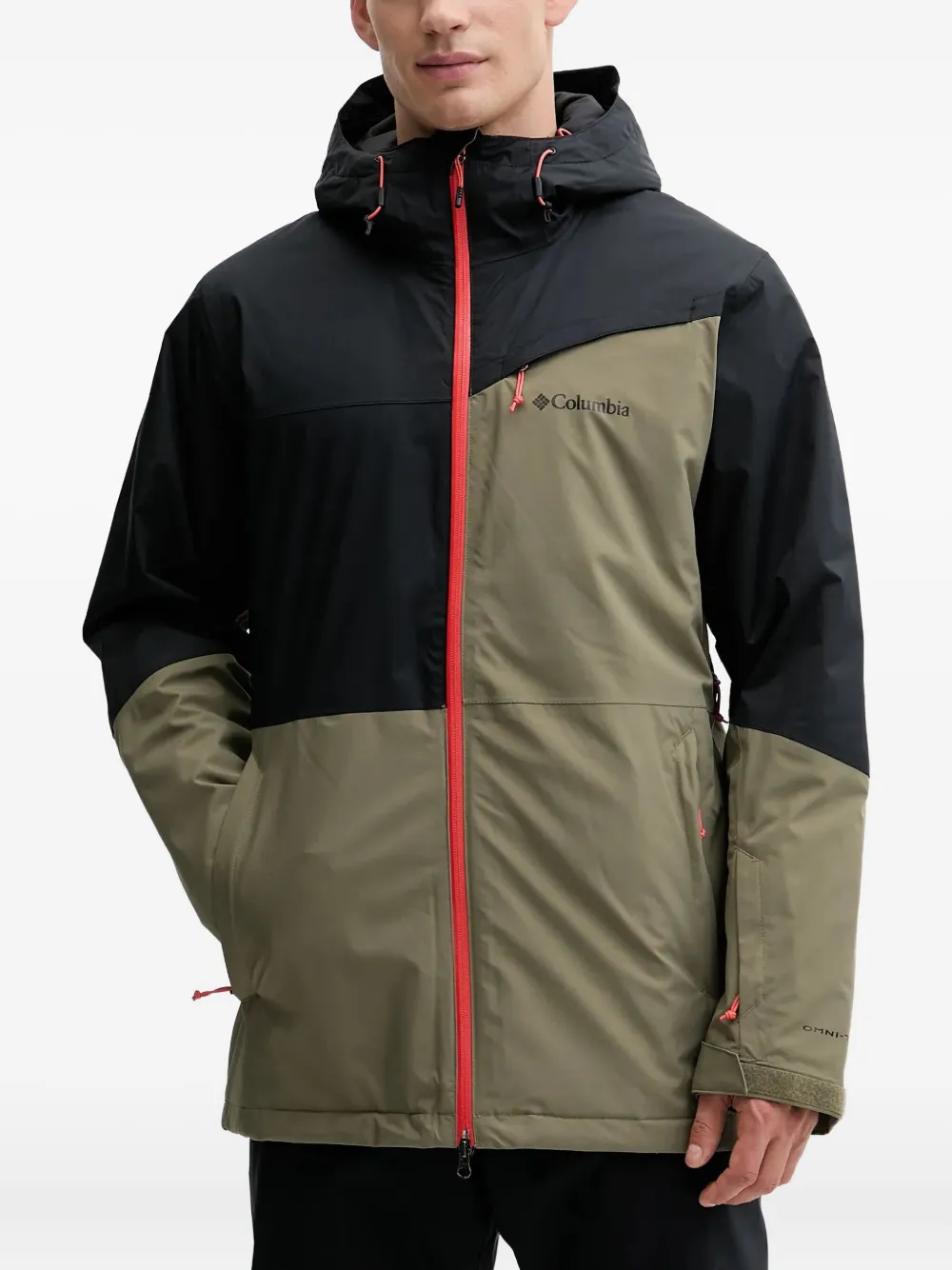 

Горнолыжная куртка с капюшоном и застежкой-молнией Columbia, черный