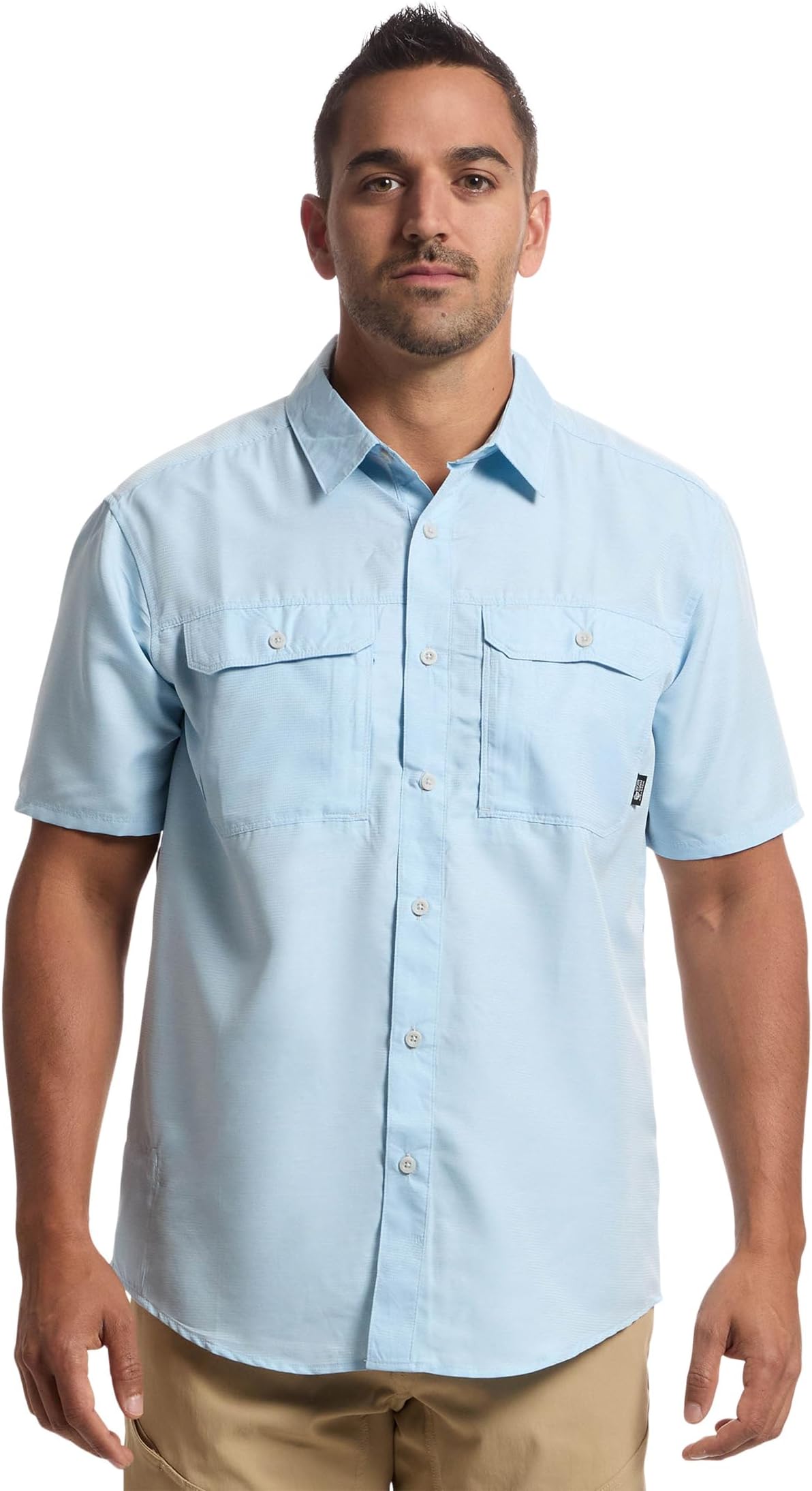 

Рубашка Mountain Hardwear Canyon Short Sleeve Shirt, цвет Blue Chambray