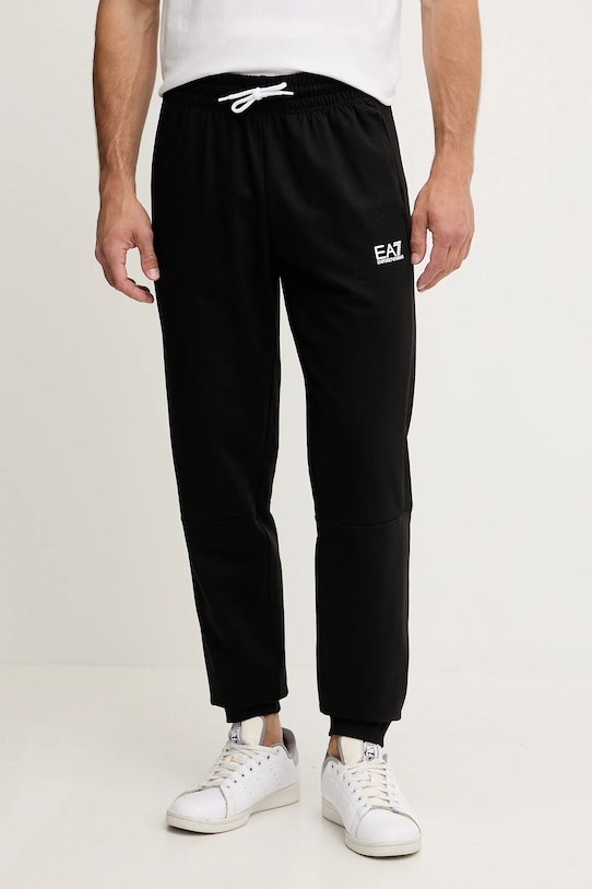 

Хлопковые спортивные брюки Ea7 Emporio Armani, черный