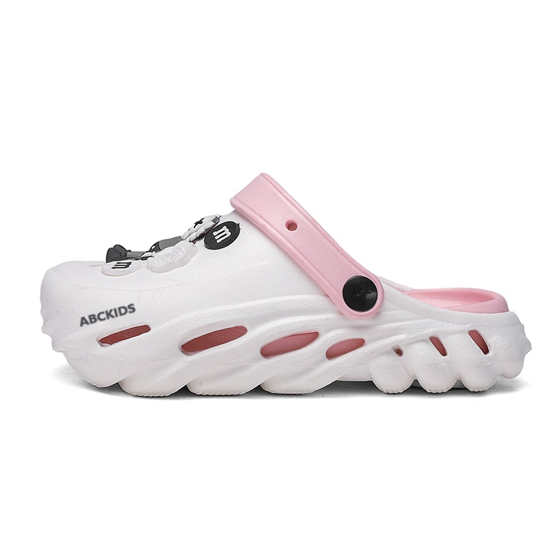 

Детские тапочки с низкой подошвой, устойчивые к истиранию, легкие и амортизирующие ABC KIDS, белый/розовый
