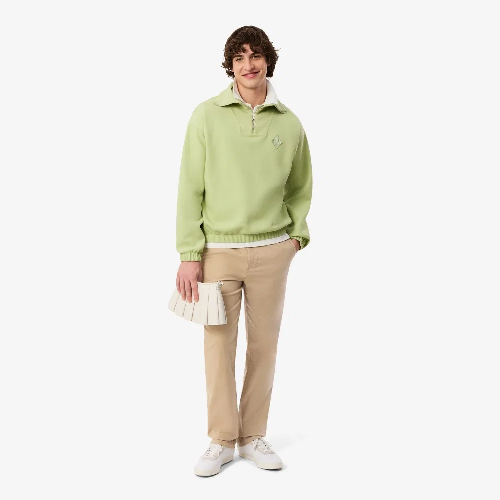 Мужские чиносы прямого кроя бежевые от Lacoste — фото 4