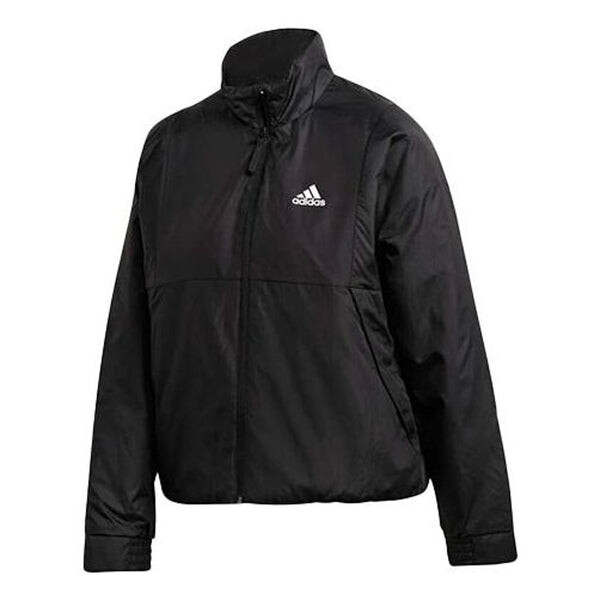

Куртка обратно в спортивную облегченную утепленную куртку Adidas, черный