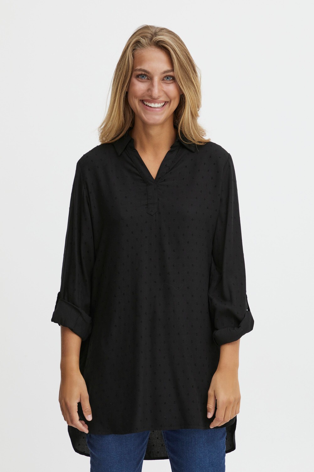 

Блуза Fransa Longshirt, черный