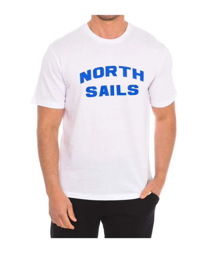 

Футболка с коротким рукавом и ребристыми манжетами North Sails, белый