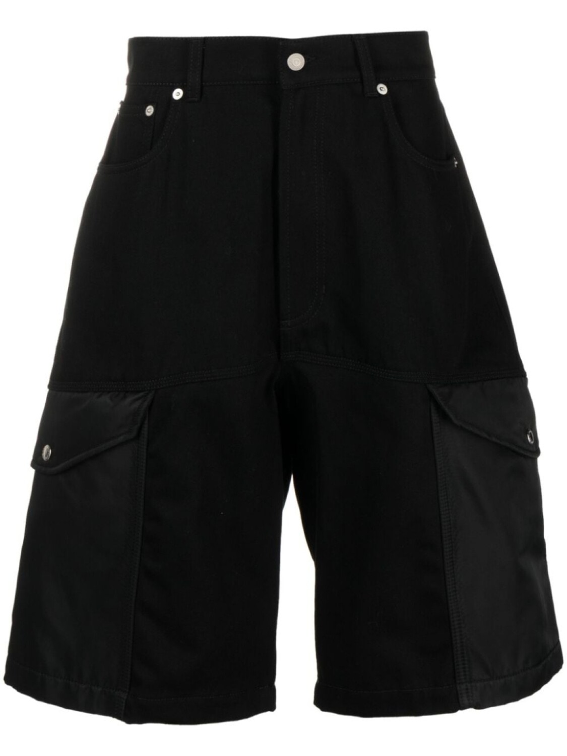 

Alexander McQueen джинсовые шорты карго Hybrid, черный