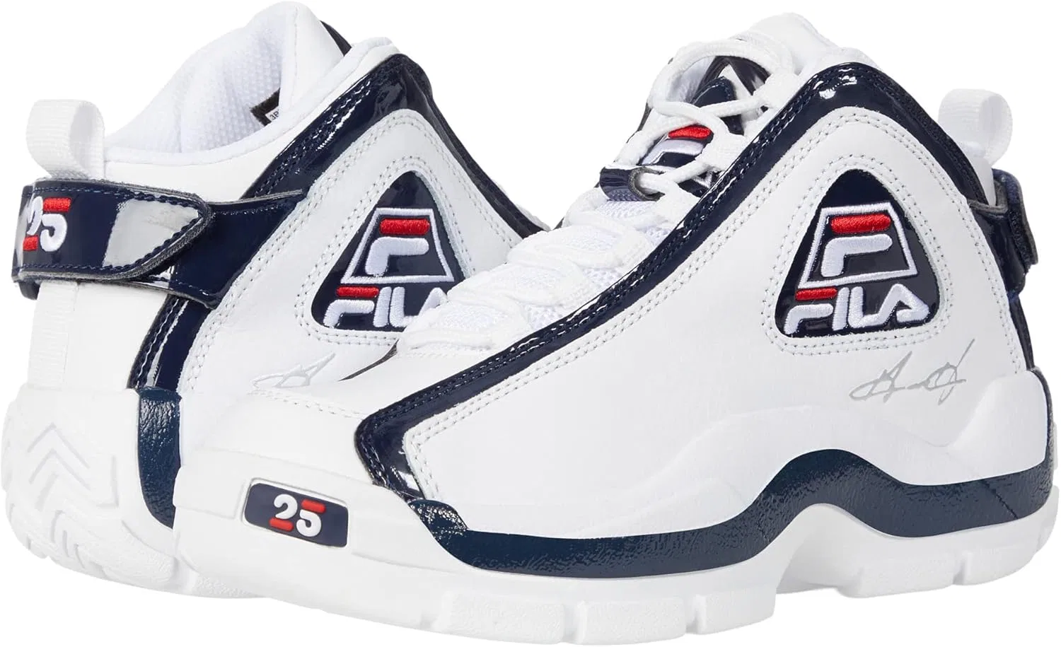 Кроссовки детские Fila Grant Hill 2 25th Anniversary, 125 White/Navy/Red
