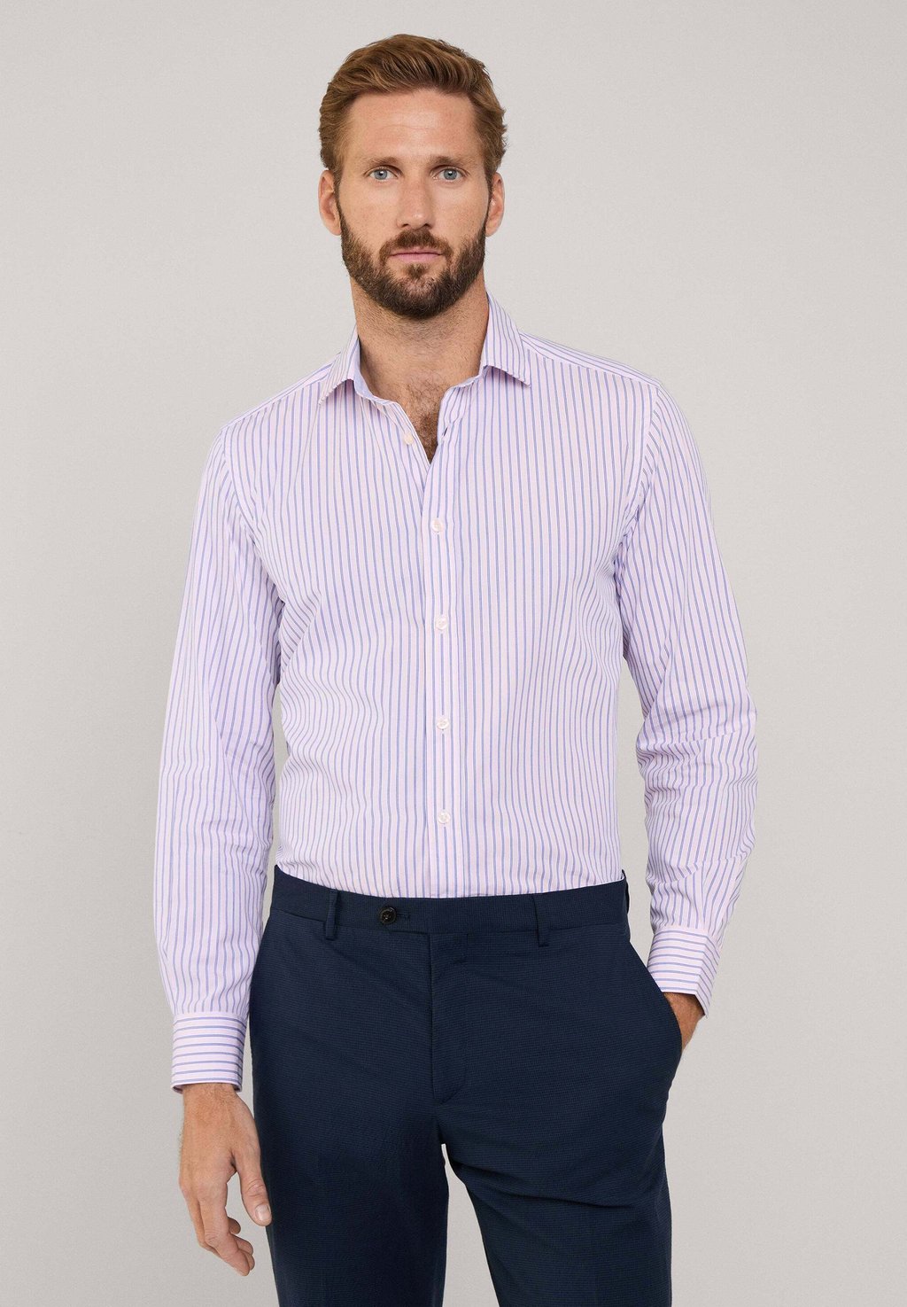 

Рубашка REGULAR FIT STRIPED POPLIN Façonnable, светло-розовый