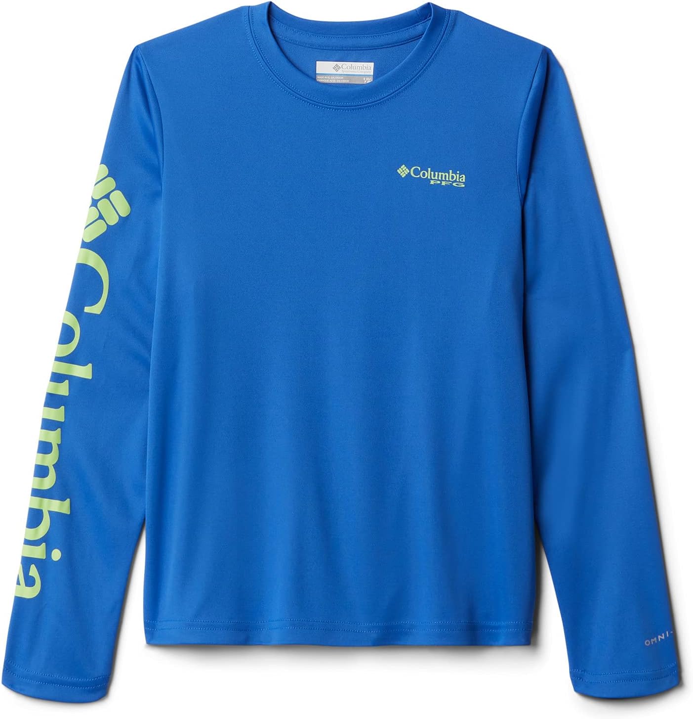 

Футболка Columbia Women's Terminal Tackle PFG Graphic Ls, Vivid Blue/Lime Glow Sailfish, Синий, Футболка Columbia Women's Terminal Tackle PFG Graphic Ls, Vivid Blue/Lime Glow Sailfish
