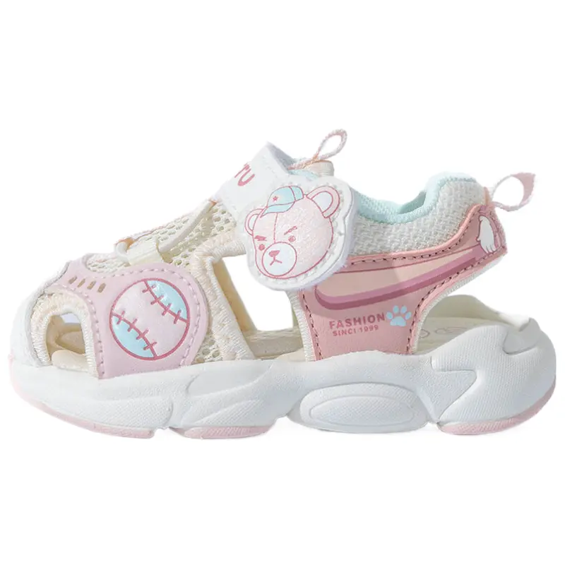 

Дышащие устойчивые к истиранию нескользящие противоударные низкие детские ботинки для малышей Bradmiller, розовый