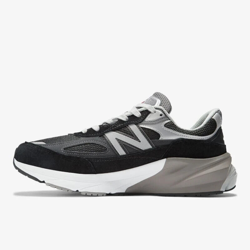 New Balance 990v6 Made in USA M990BK6 Кроссовки Мужские Черные Серебряные Беговые — фото 2