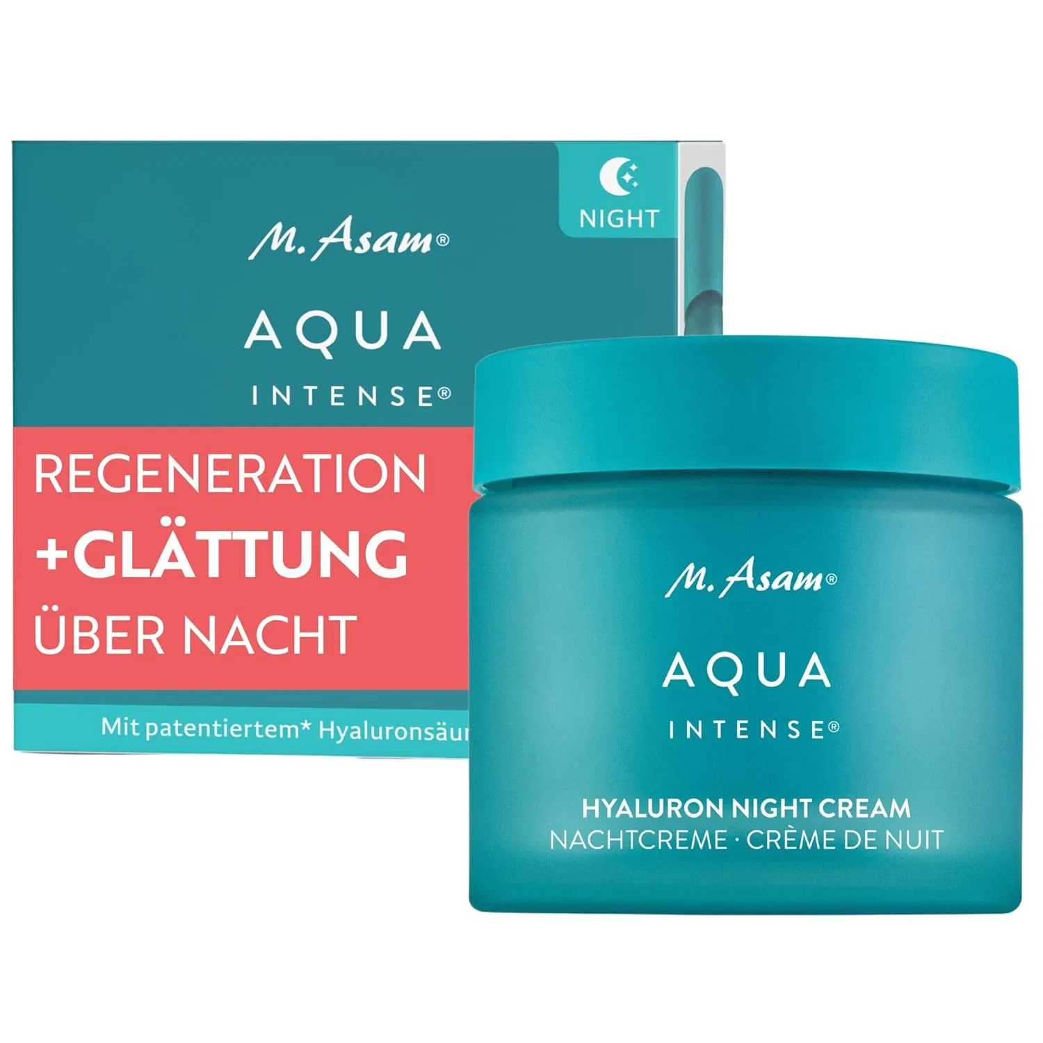 Крем для лица M. Asam — Ночной «Aqua Intense» с гиалуроновой кислотой, от, 100 мл