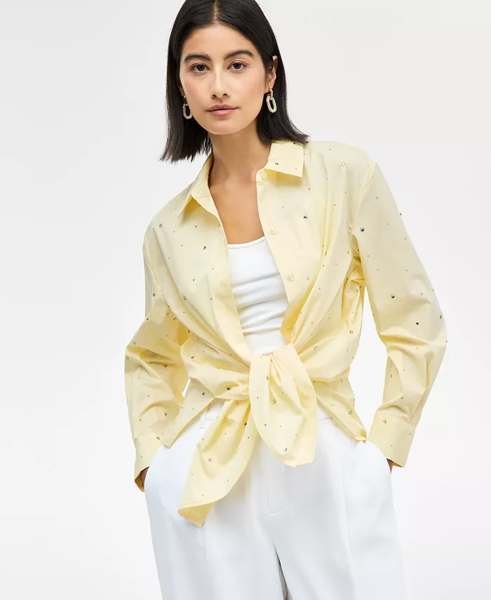 

Женская блуза с камнями I.N.C. International Concepts, желтый