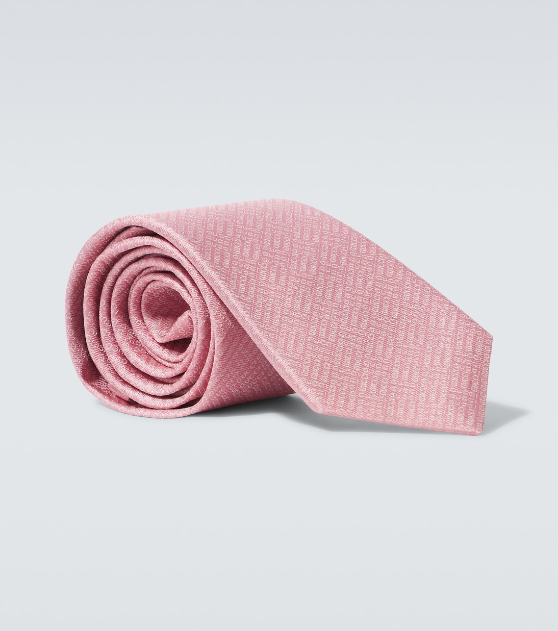 

Шелковый галстук с жаккардовым логотипом Gucci, Roseate