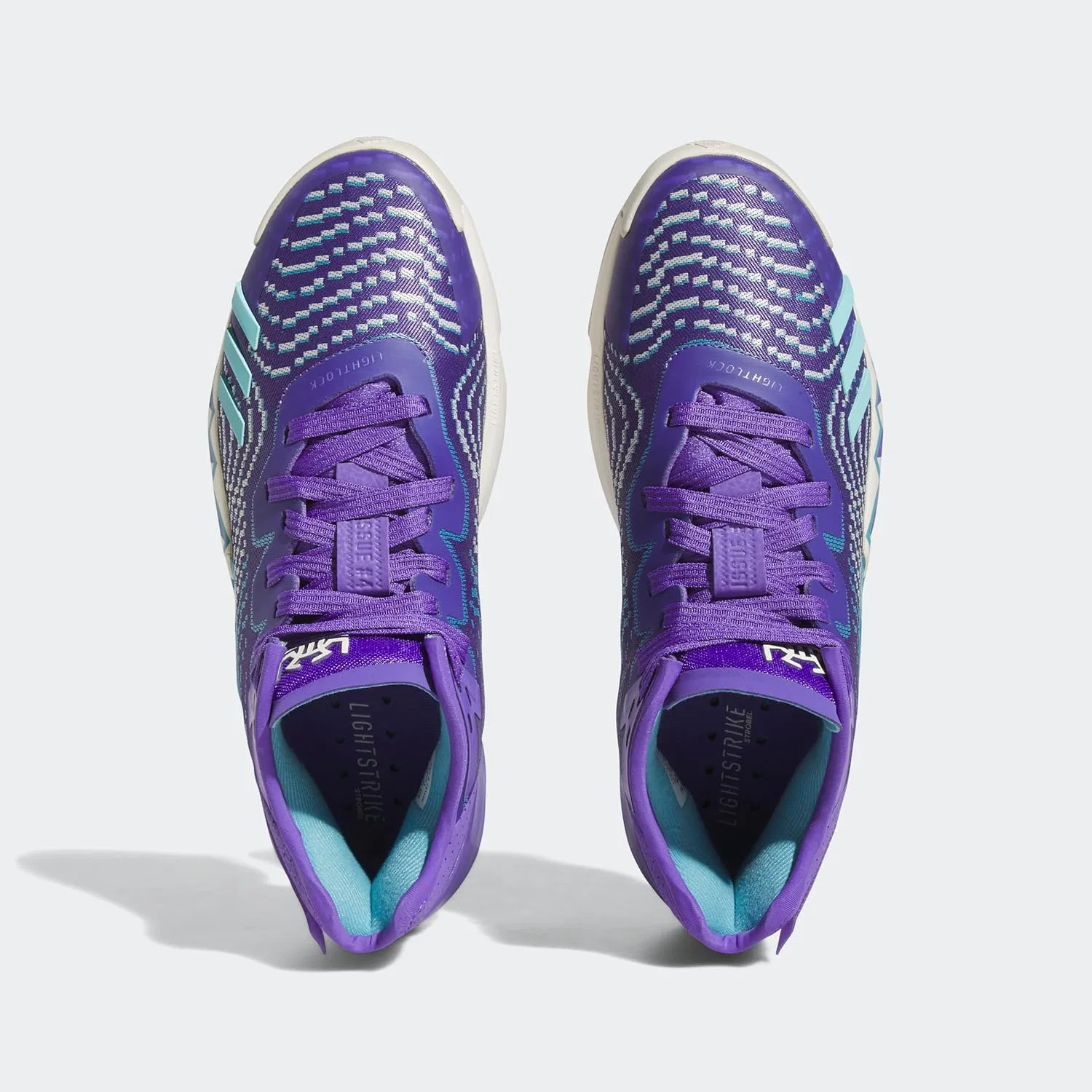Кроссовки Adidas Herren Don Issue 4, Purple Rush Off White Clear Aqua — фото 3