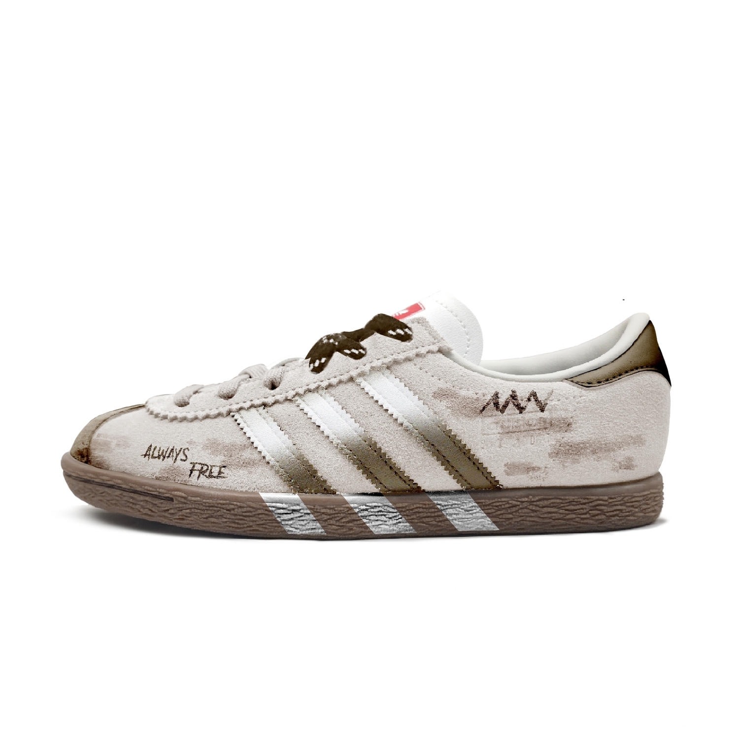 

Adidas Originals Городские гравийные противоскользящие кроссовки Freedom с низким верхом унисекс коричневые, цвет Brown