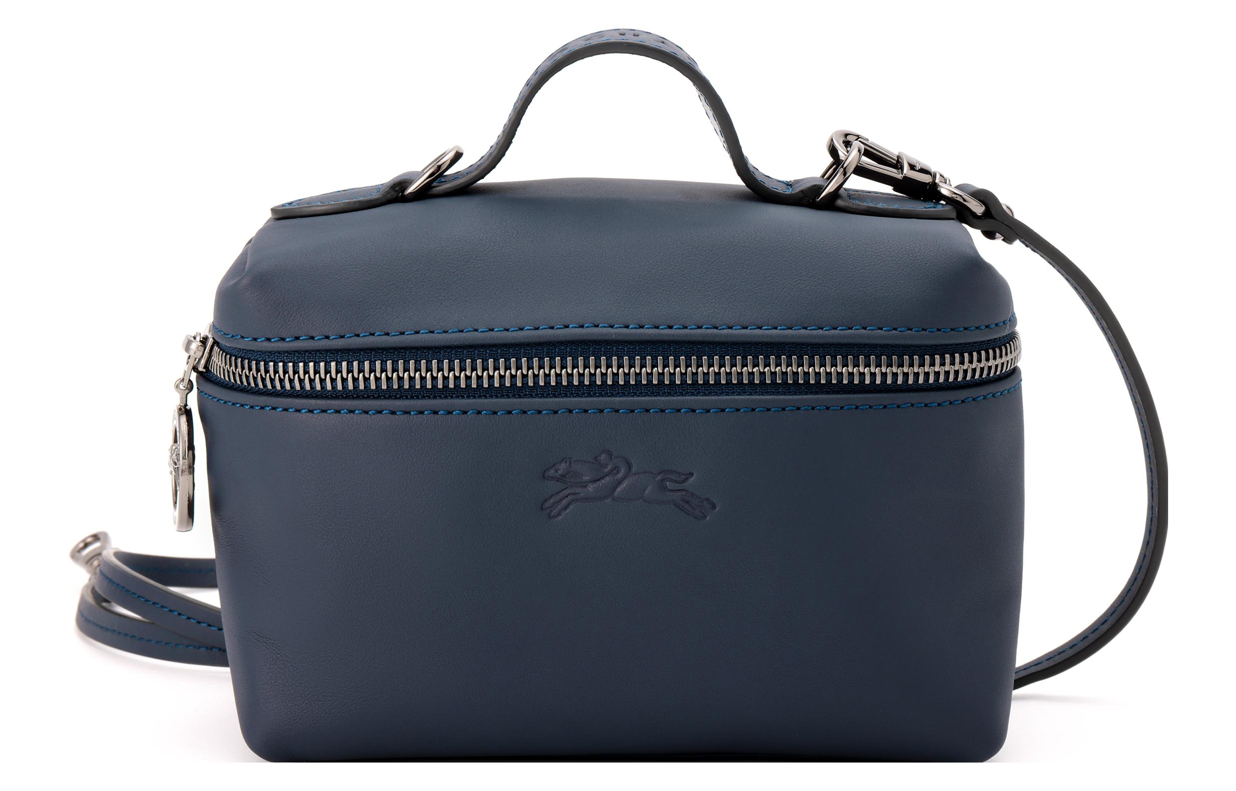 

Сумка через плечо Le Pliage Xtra из кожи коровы мини женская синяя LONGCHAMP