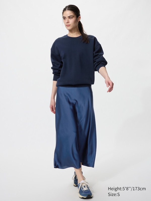 Сатиновая юбка Uniqlo, 09 black — фото 2