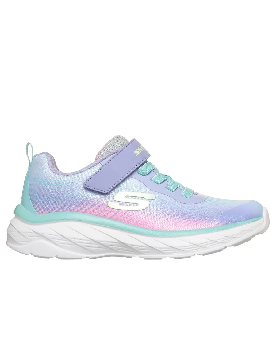 Детские кроссовки Boundless - Color Blitz с застежкой-ремешком от Finish Line для девочек Skechers, lavender, мультиколор — фото 3
