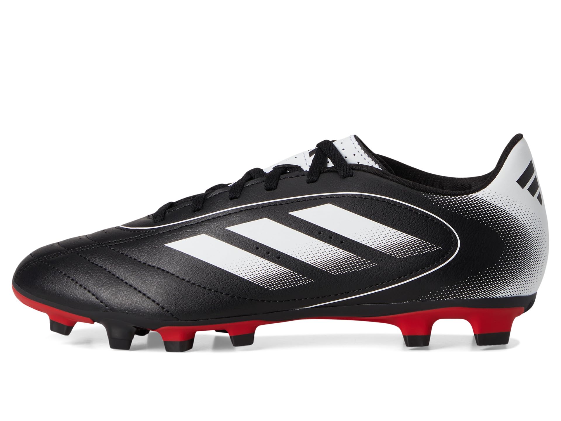 Кроссовки Unisex adidas Goletto IX Firm Ground/Multi Ground Soccer Cleats, цвет Black/White/Better Scarlet — фото 4