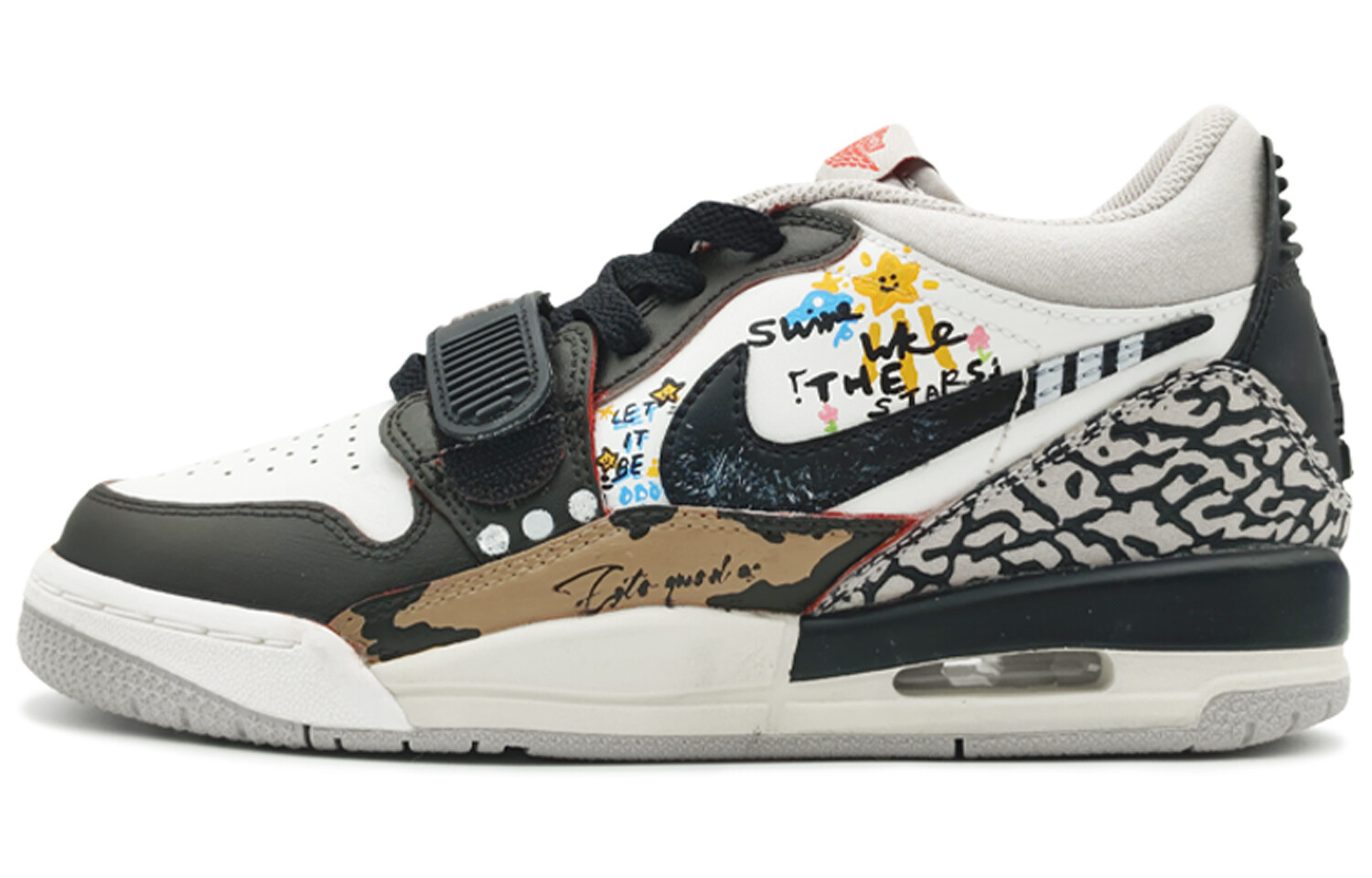 

Кроссовки Jordan Legacy 312 Vintage Basketball Shoes Women's Low-top White/gray/brown, светло-серый