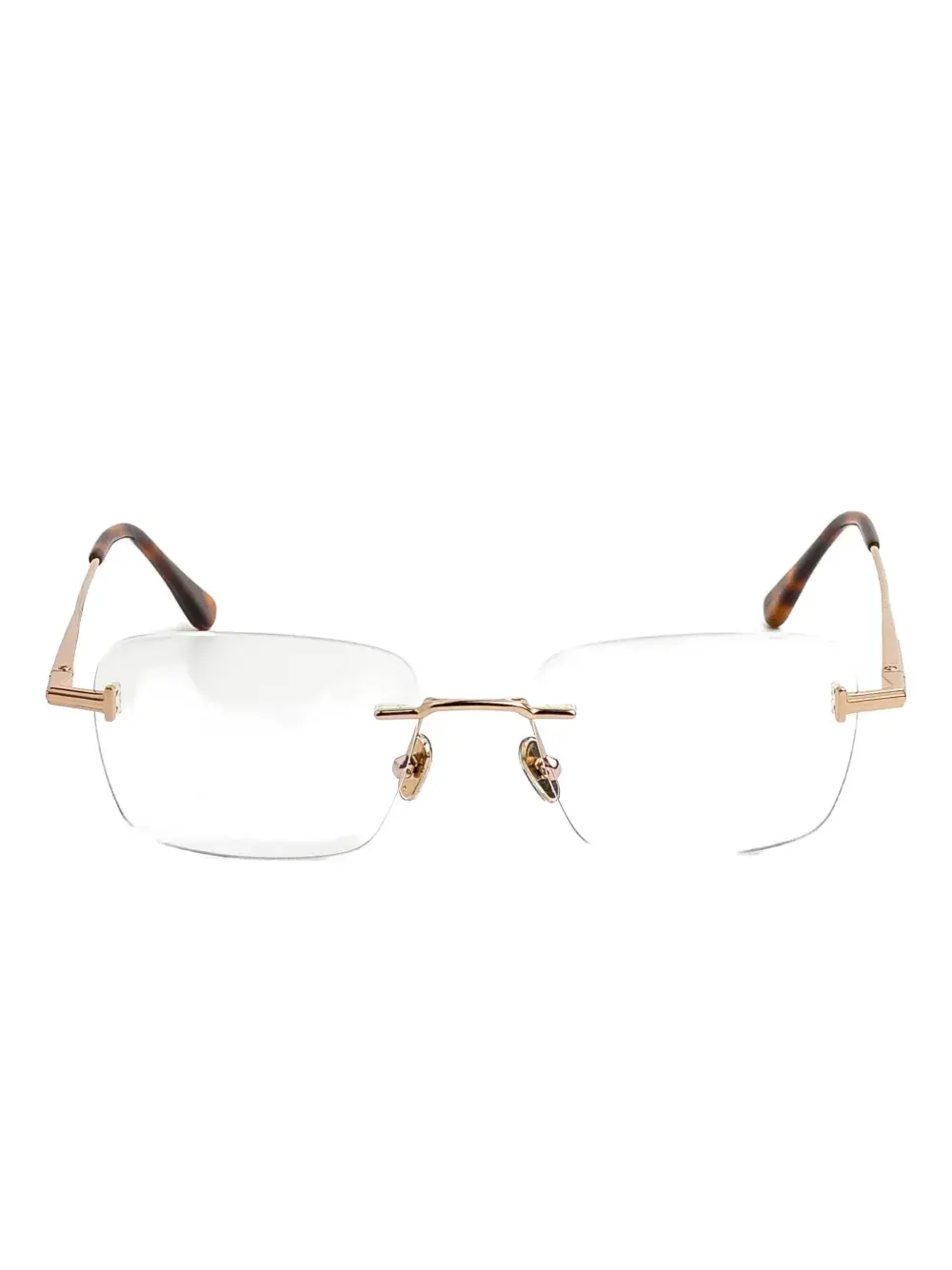 

Прямоугольные очки Tom Ford, золотистый