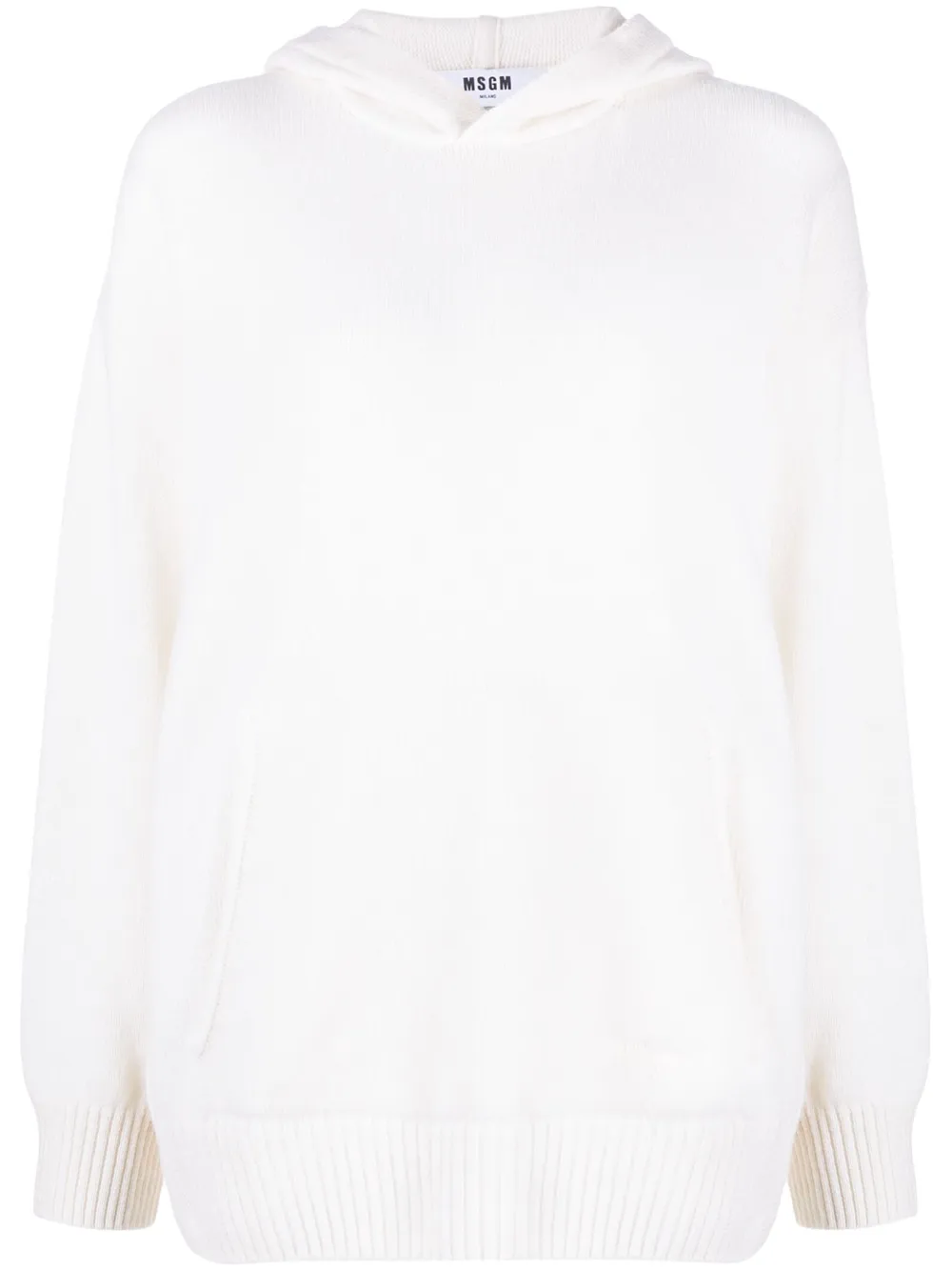 

Худи с вышитым логотипом Msgm, белый