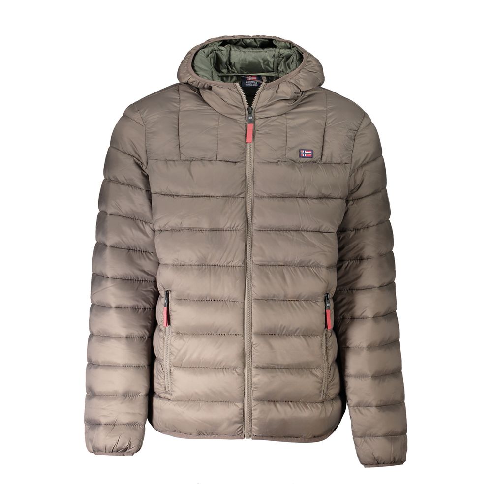 

Коричневая мужская куртка из полиамида Geographical Norway