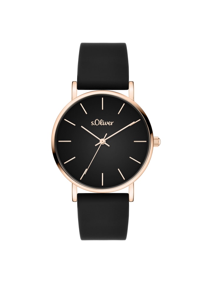 

s.Oliver Классические и элегантные наручные часы черного цвета