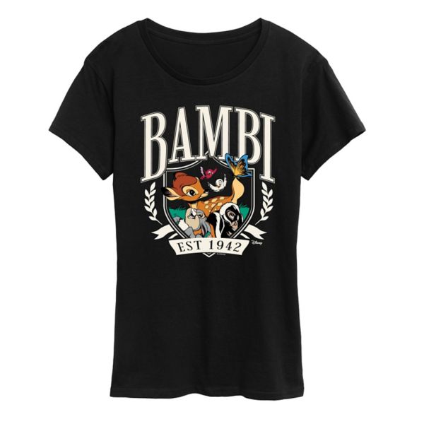 

Футболка женская Bambi с принтом «Основано в 1942» Disney, черный