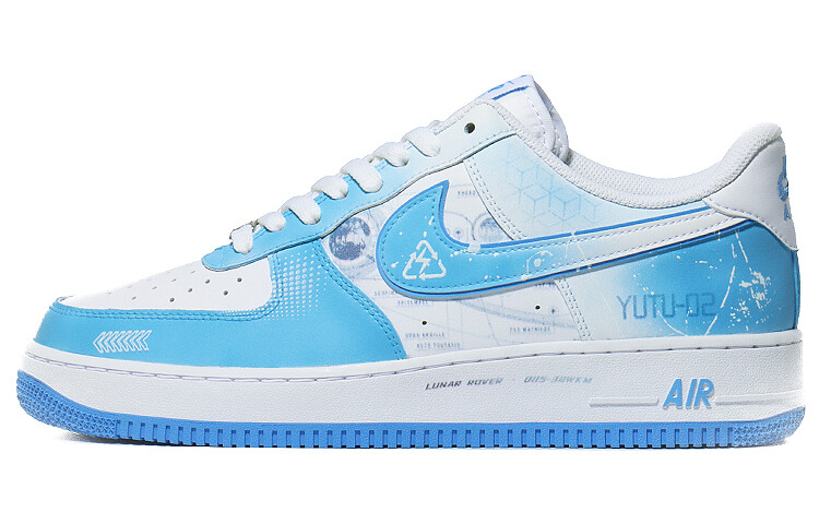 

Кроссовки Nike Air Force 1 Skateboarding Shoes Unisex Low-top Blue/white, голубой, Синий, Кроссовки Nike Air Force 1 Skateboarding Shoes Unisex Low-top Blue/white, голубой