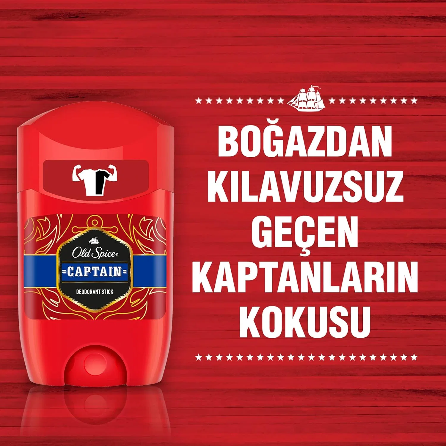 Мужской дезодорант-стик «Captain» от Old Spice, 50 мл Old Spice, Red — фото 4