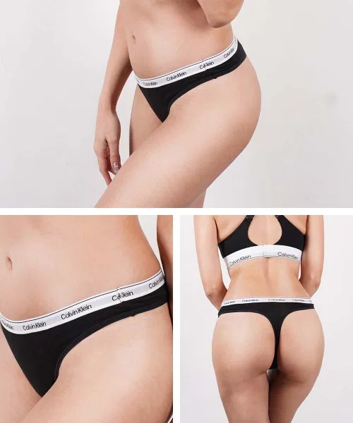 Calvin Klein 【Набор из 3 шт.】Женские стринги ICON MODERN LOGO 3PK — фото 3