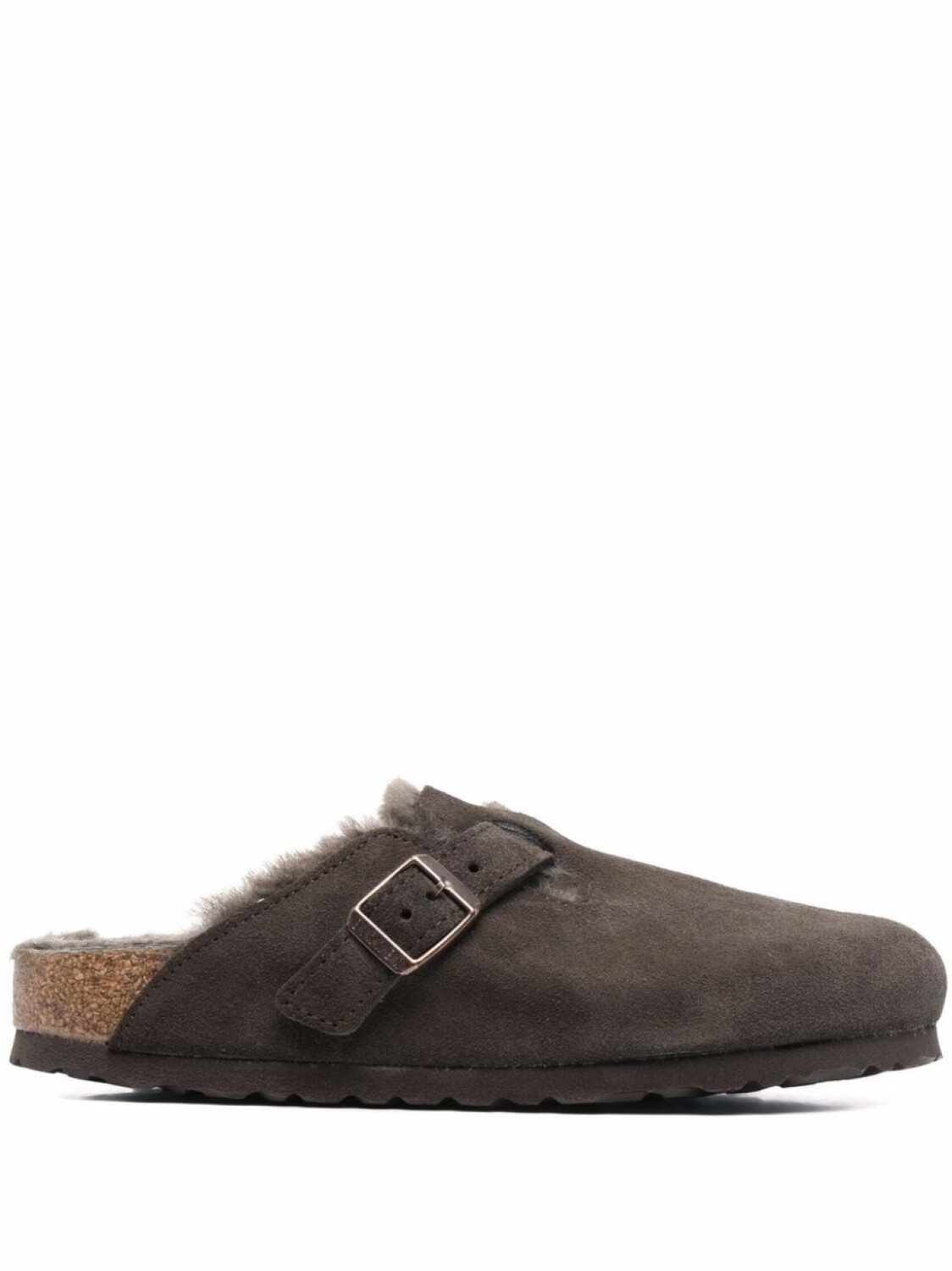 Birkenstock мюли Boston Shearling, зеленый