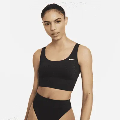 

Топ для плавания Nike Essential, черный