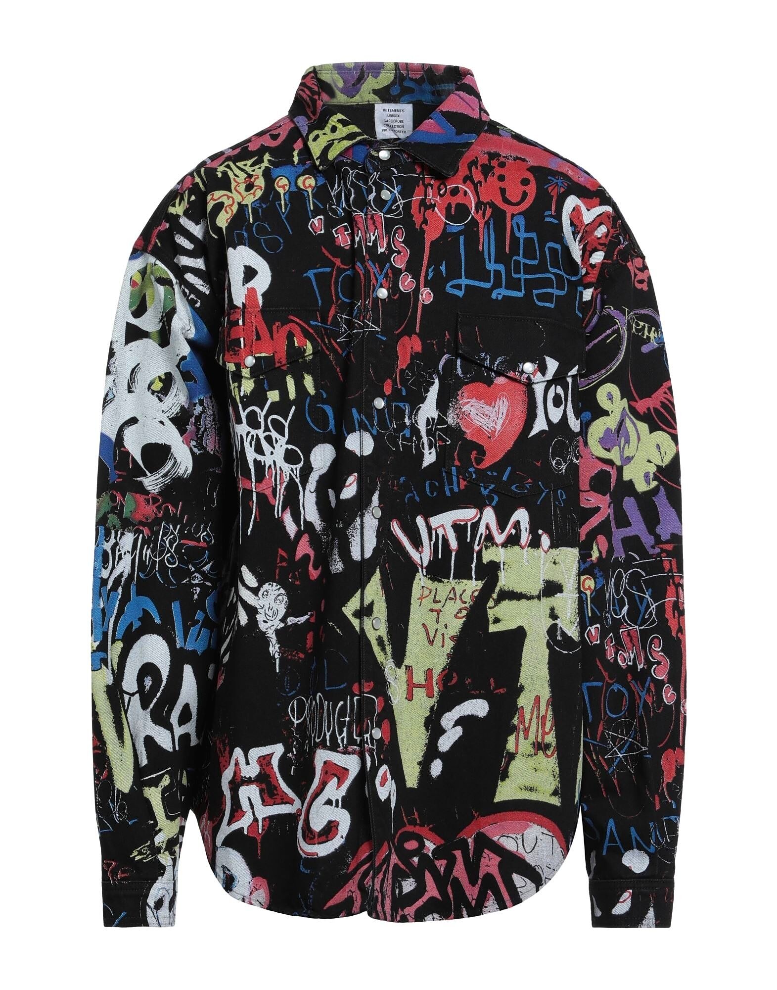 

Джинсовая рубашка Vetements, черный