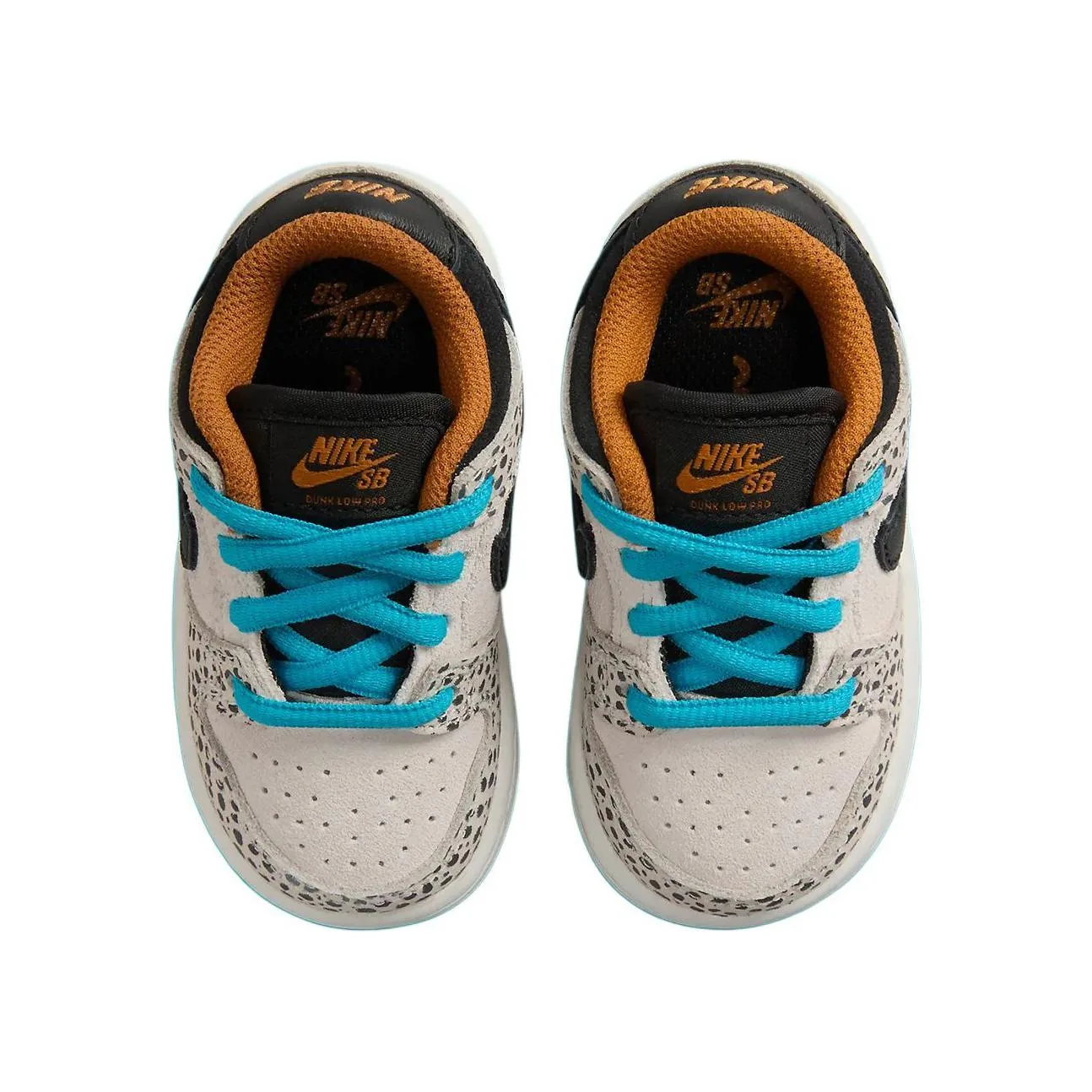 Кроссовки SB Dunk Low Electric Pack Olympic Safari TD Nike, светло-коричневый/черный/оранжевый — фото 4