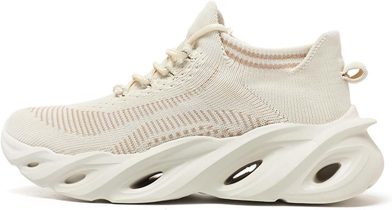 

Спортивные повседневные кроссовки Fly Woven Mesh Blade больших размеров, модные спортивные кроссовки, классические мужские кроссовки в стиле ретро и простоты Generic, бежевый