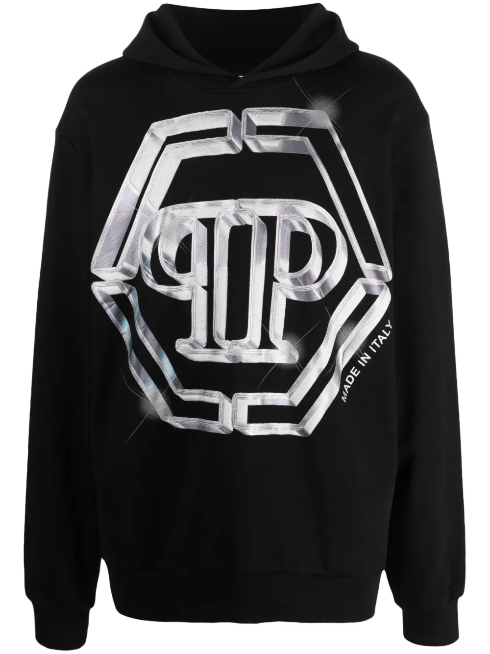 

Худи с логотипом Philipp Plein, черный