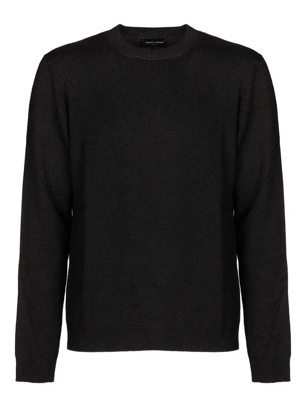 

Свитер с круглым вырезом Roberto Collina, черный